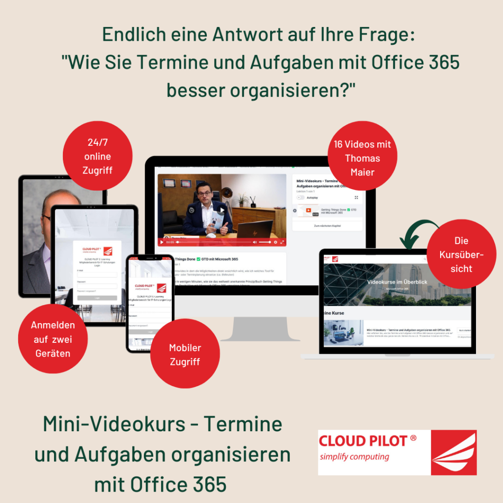 Mini-Videokurs - Termine und Aufgaben organisieren mit Office 365